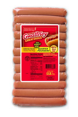 Quarter Pound Original Chicken Hot Dogs | Gwaltney